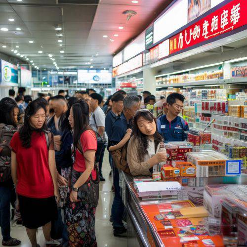 提醒!免税烟草店“门庭若市”