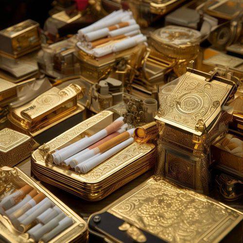 特大!免税香烟中华外包装“金碧辉煌”
